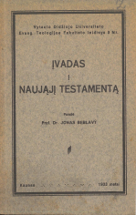 Įvadas į Naująjį Testamentą (1933)