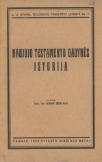 Naujojo testamento gadynės istorija (1930)