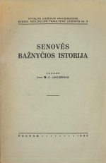 Senovės bažnyčios istorija (1934)