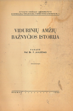 Vidurinių amžių bažnyčios istorija (1935)