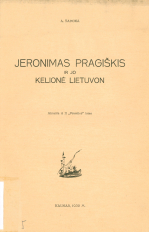 Jeronimas Pragiškis ir jo kelionė Lietuvon (1932)