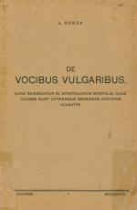 De vocibus vulgaribus... (1939)