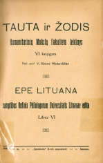 Die žemaitischen Mundarten (1930)