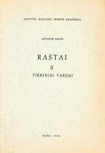 Raštai. T. 2 (1983)