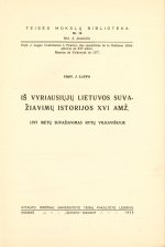 Iš vyriausiųjų Lietuvos suvažiavimų istorijos... (1932)