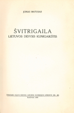 Švitrigaila (1938)