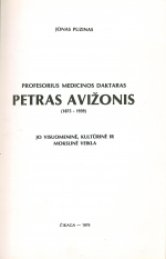 Profesorius medicinos daktaras Petras Avižonis... (1979)