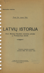 Latvių istorija (1926)