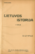 Lietuvos istorija. D. 2 (1929)