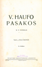 V. Haufo pasakos (1925)