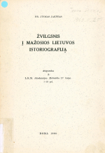 Žvilgsnis į Mažosios Lietuvos istoriografiją (1968)