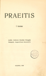 Praeitis. T. 1 (1930)