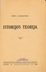 Istorijos teorija (1929)