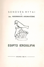 Egipto ieroglifai (1932)