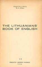 The Lithuanians' book of English (1936)