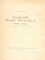 Vilniaus meno mokykla... (1928)