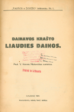 Dainavos krašto liaudies dainos (1924)