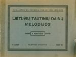 Lietuvių tautinių dainų melodijos (1927)