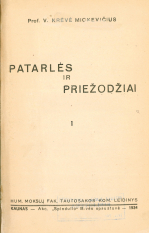 Patarlės ir priežodžiai (1934)