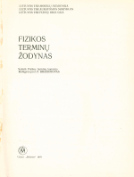 Fizikos terminų žodynas (1979)