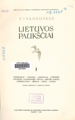 Lietuvos paukščiai. 2 leid. D. 1 (1957)