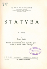 Statyba. T.  2 (1939)