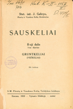 Sauskeliai. D. 2 (1931)