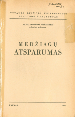 Medžiagų atsparumas (1941)