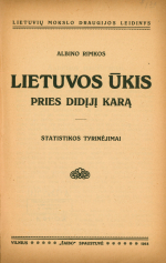 Lietuvos ūkis prieš Didįjį karą (1918)