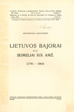 Lietuvos bajorai ir jų seimeliai XIX amž... (1936)