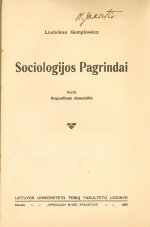 Sociologijos pagrindai  (1929)