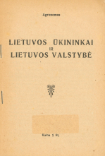 Lietuvos ūkininkai ir Lietuvos valstybė (1926)