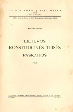 Lietuvos konstitucinės teisės paskaitos (1937)