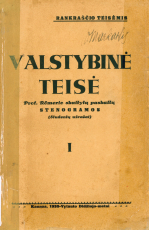 Valstybinė teisė. T. 1 (1930)