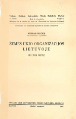 Žemės ūkio organizacijos Lietuvoje... (1937)