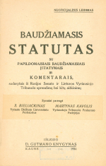 Baudžiamasis statutas (1934)