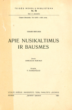 Apie nusikaltimus ir bausmes (1935)