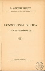 Cosmogonia biblica (1917)