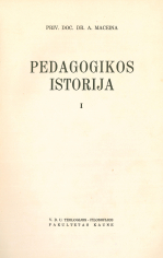 Pedagogikos istorija (1939)