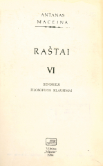 Raštai. T. 6 (1994)