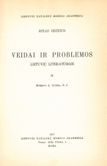 Veidai ir problemos lietuvių literatūroje. T. 2 (1977)