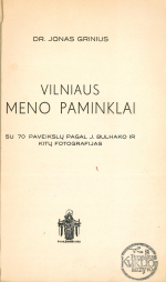 Vilniaus meno paminklai (1940)