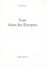 Vom Adam der Europäer (1977)