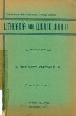 Lithuania and World war II (1947)