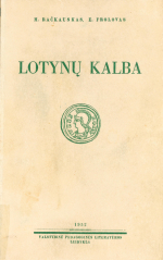 Lotynų kalba (1952)