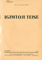 Įgimtoji teisė (1934)