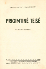 Prigimtinė teisė (1936)