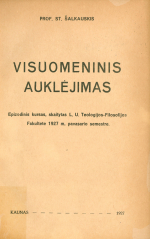 Visuomeninis auklėjimas (1927)