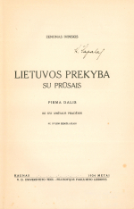 Lietuvos prekyba su prūsais (1934)