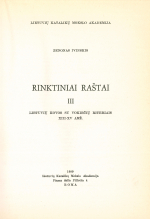 Rinktiniai raštai. T. 3 (1989)